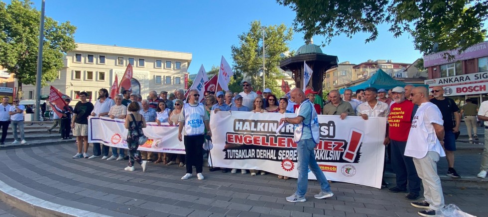 Bursa'da emek meslek örgütlerinden eylem: Halkın iradesi gasp edilemez