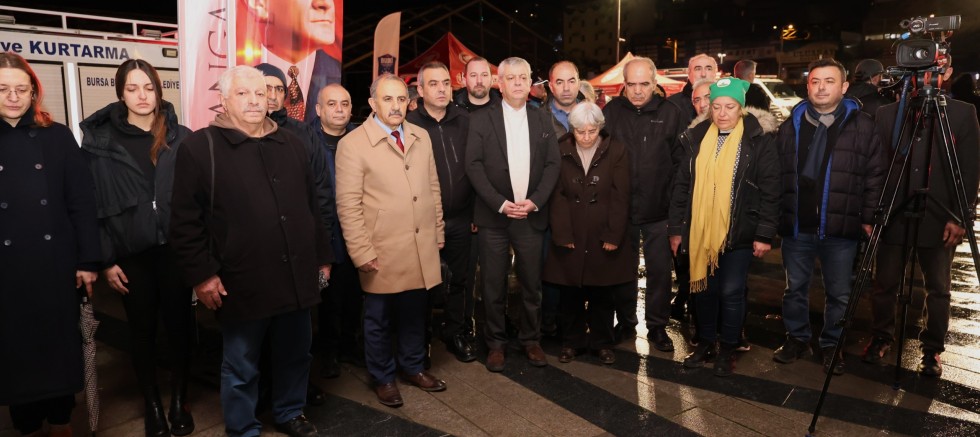 6 Şubat’ta Hayatını Kaybedenler Osmangazi’de Anıldı