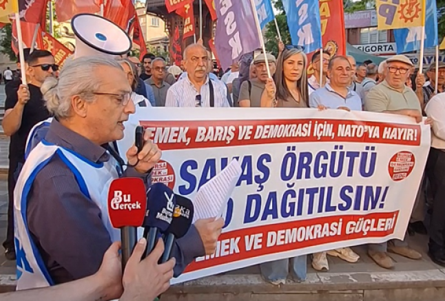 Bursa Emek ve Demokrasi Güçleri'nden NATO zirvesine protesto: 