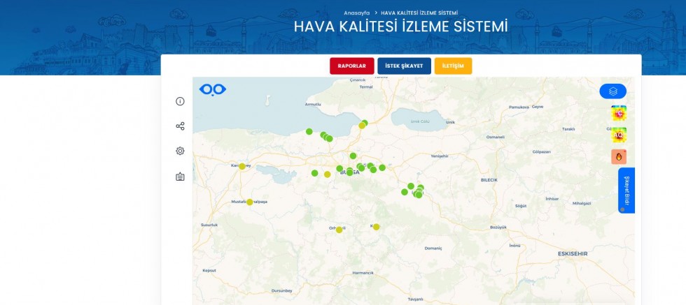 Büyükşehir’den yangın noktalarını anlık gösteren sistem