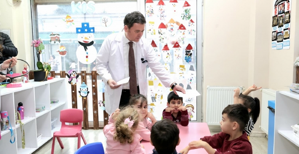 Erkan Aydın Mesleğini Çocuklara Tanıttı