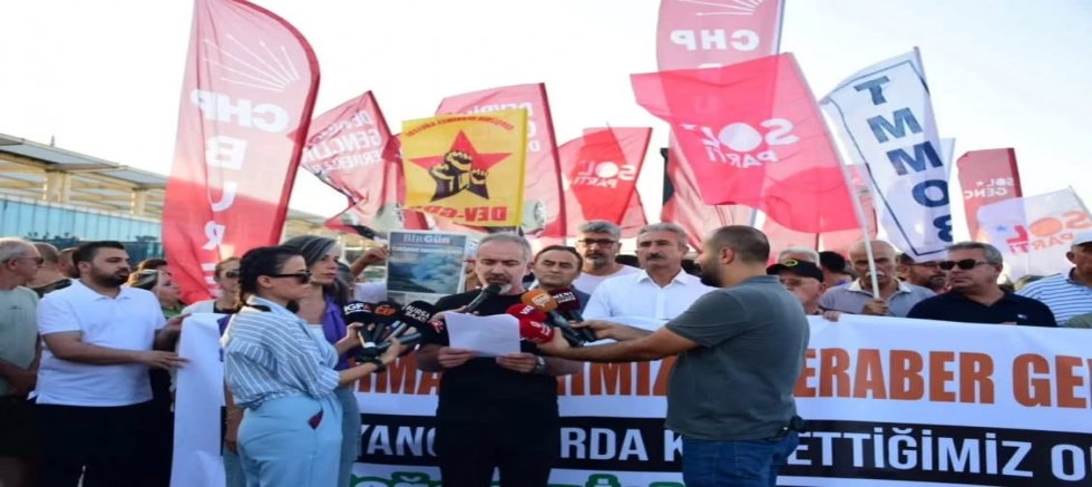 orman yangınında ölen yurttaşlar için Bursa'da eylem