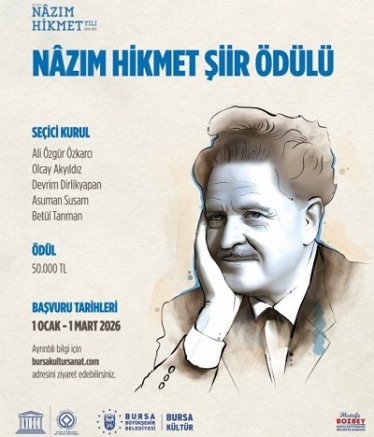 ‘Nâzım Hikmet Şiir Ödülü’ Başvuruları Başladı
