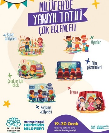 Nilüfer Belediyesi’nden çocuklara yarıyıl hediyesi 