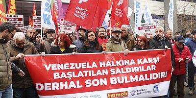 ABD haydutluğu Ankara’da protesto edildi: Hedef Venezuela petrolü