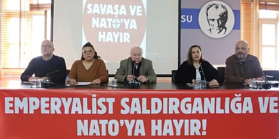 Aydın, sanatçı, gazeteci ve emekçiler kampanya başlattı: 'NATO’ya, zirvesine ve emperyalist saldırganlığa hayır!'