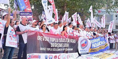 Birleşik Kamu İş Fomara meydanında taleplerini haykırdı