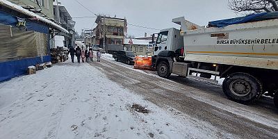 Bursa Büyükşehir’de kış mesaisi sürüyor
