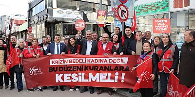 Bursa CHP'den 17 ilçede geçinemiyoruz eylemi