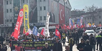 Bursa'da binlerce öğretmen, Fatma Nur Çelik için yürüdü