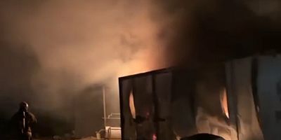 Bursa’da işçilerin kaldığı barakada yangın