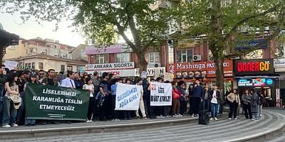 Bursa’da liselilerin eylemi devam ediyor