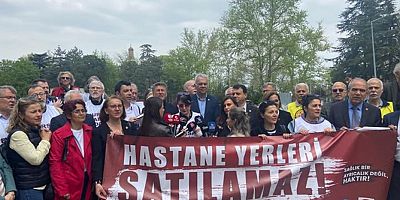 Bursa’da sağlık alanlarının satışı protesto edildi: Sağlık ticaret konusu değildir