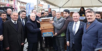 Büyükşehir'den dağ yöresine arı kovanı desteği