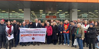 DGD-SEN'den Nilüfer Migros önünde eylem