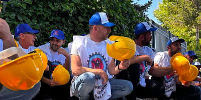 Doruk Madencilik işçileri Enerji Bakanlığı önünde