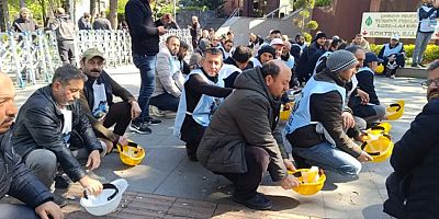 Enerji Bakanlığına yürümek isteyen Doruk Madencilik işçilerine polis engeli