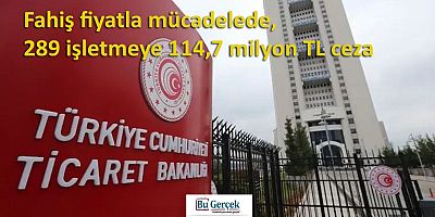 Fahiş fiyatla mücadelede 289 işletmeye 114,7 milyon TL ceza