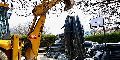 Hamidiye’de Zeytinliklere Modern Sulama Hattı
