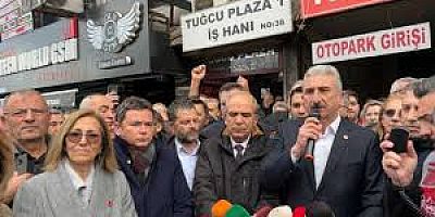 İmamoğlu'nun gözaltına alınması Bursa'da protesto edildi