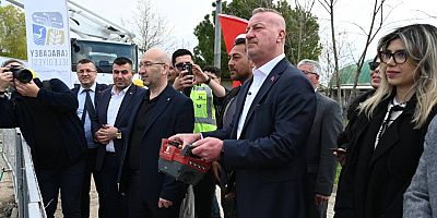 Karacabey’de hamam ve sauna kompleksinin temeli atıldı