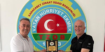 Karacabey Ziraat Odası’nda 34 Yıllık Emeğe Vefa Plaketi