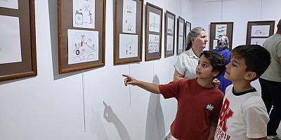 Karikatür Atölyesi katılımcılarından yıl sonu sergisi