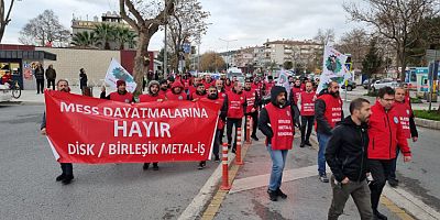 Metal işçileri Bursa'da yürüdü: Sadaka değil, toplu sözleşme