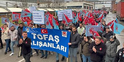 Metal işçileri MESS'in teklifini Bursa'da protesto etti: Üretime dokunan eylemler şart