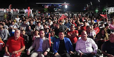  Milli heyecan Osmangazi Meydanı’nda yaşandı