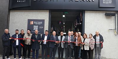 Nilüfer’in 8’inci giyim pazarı Balat’ta açıldı