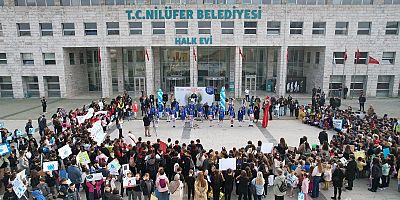 Nilüferli çocuklardan “gelecek” için anlamlı yürüyüş