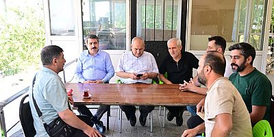 Oktay Yılmaz, Teleferik mahallesi’nde esnafla bir araya geldi