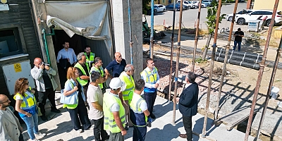 Şahin Biba, Şahin Başol'da spor tesisi çalışmaları inceledi