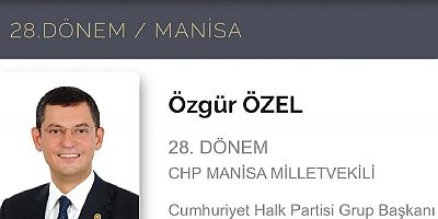 TBMM'nin internet sitesinde Özgür Özel'in unvanı değiştirildi