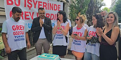 TGS 74’üncü yaşını AFP grev çadırında kutladı