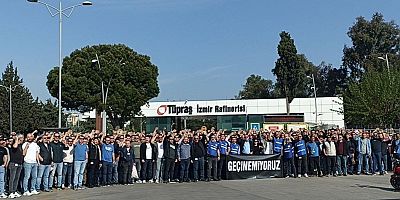 TÜPRAŞ'ta eylemler ikinci gününde: İşçiler vardiyayı 2 saat geç teslim aldı