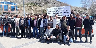Ücretlerini alamayan Dedeman Madencilik işçileri: Haklarımızı istiyoruz