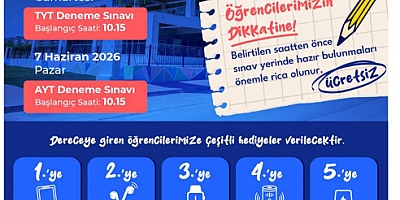 Üniversite adayları için deneme sınavı